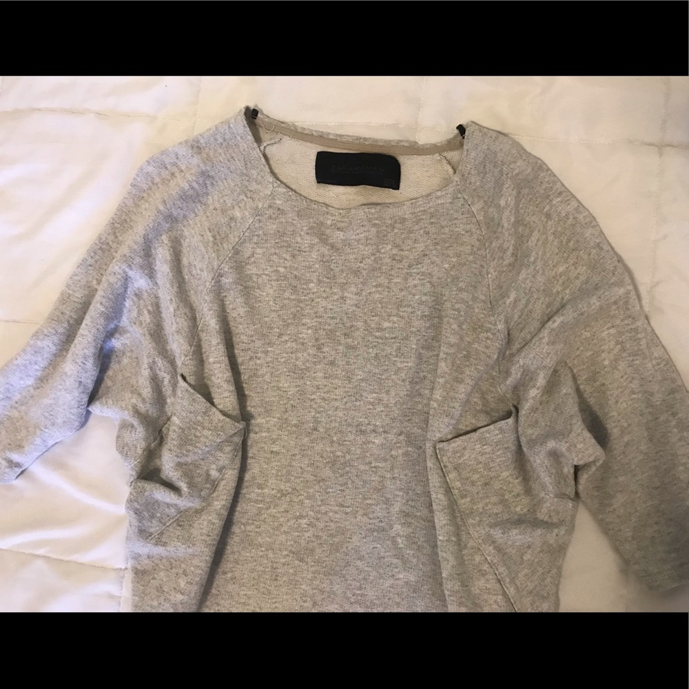 ZARA gray chill sweatshirt